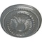 Ekena Millwork Saverne Ceiling Medallion, Hand-Painted Platinum, 18 1/2"W x 13 1/2"H x 1 7/8"P CM18SAPLS - alternate 3